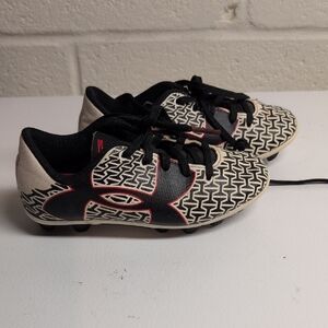 Under Armour Black and Red Cleats